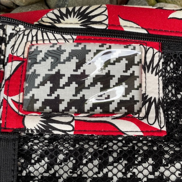 Vera Bradley Deco Daisy Tech Red Floral Quilted Organizer‎ Bag - Picture 6 of 8